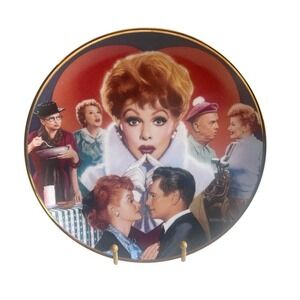 I Love Lucy 1992 Hamilton Collection Plate "Lucy" by Morgan Weistling